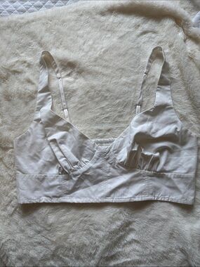Classic White Cotton Bralette - Women Intimates & Sleepwear